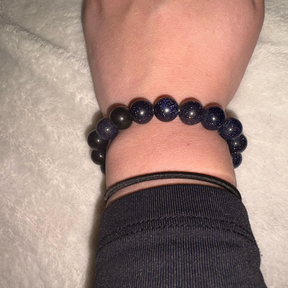 Blue Sandstone Crystal Bracelet